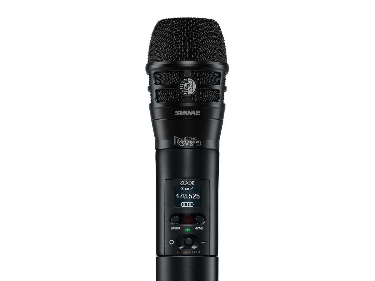 SHURE SLXD2/K8B - Micro cầm tay không dây SLXD đầu mic KSM8 | TNG